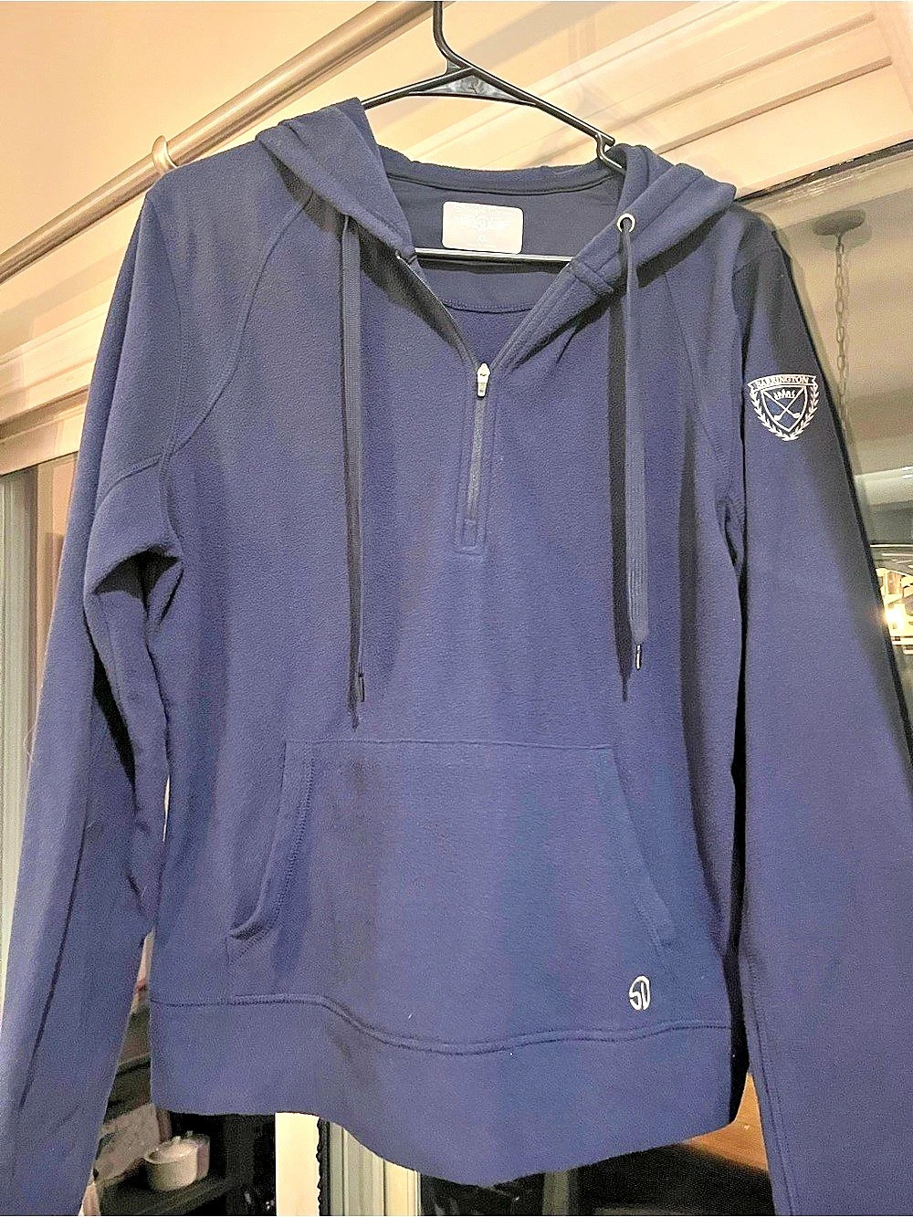 Straight Down Barrington Half-Zip Hoodie Blue XL Like New